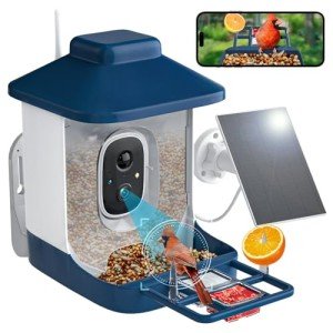 Smart Bird Feeder with AI Camera and Solar Power