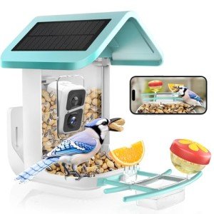 Smart Bird Feeder with Camera - Solar Powered AI