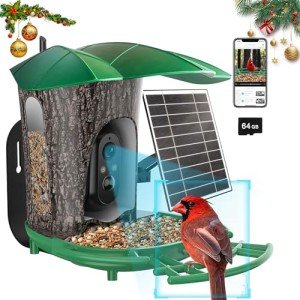 Smart Bird Feeder Camera with Solar Power & AI