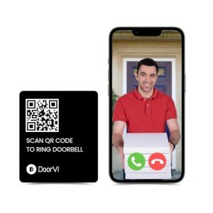 Wireless Smart Video Doorbell with QR Code Access