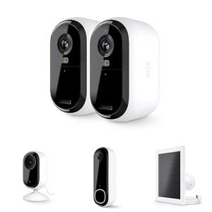 Arlo Essential 2K Security Camera & Video Doorbell Bundle