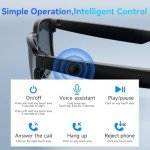 Smart Bluetooth Sunglasses with Mic & Speakers