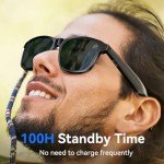 Smart Bluetooth Sunglasses with Mic & Speakers