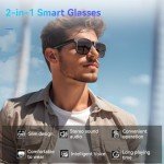 Smart Bluetooth Sunglasses with Mic & Speakers