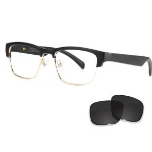 Smart Bluetooth Audio Glasses with Mic & Speakers