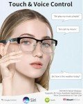 Smart Bluetooth Audio Glasses with Mic & Speakers