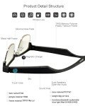 Smart Bluetooth Audio Glasses with Mic & Speakers