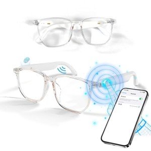 Bluetooth Smart Glasses with Speakers for Music & Calls