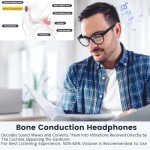 Smart Bone Conduction Glasses with Bluetooth Headphones