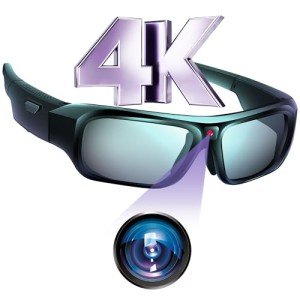 4K Camera Glasses with UV Protection for Outdoor Fun