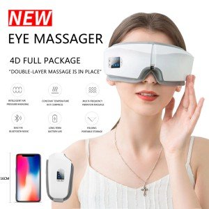 Smart 4D Eye Massager with Hot Compress & Bluetooth