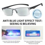 Automatic Zoom Reading Glasses with Anti-Blue Ray