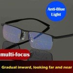 Progressive Reading Glasses with Anti-Blue Light Lens
