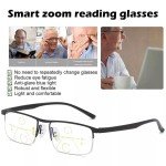Progressive Reading Glasses with Anti-Blue Light Lens