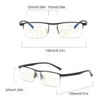 Progressive Reading Glasses with Anti-Blue Light Lens