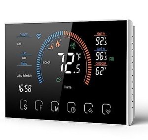 WiFi Smart Thermostat with Voice Control - Black
