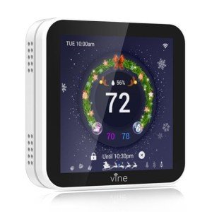 Vine Smart WiFi Thermostat with Color Touch Screen