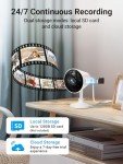 Indoor/Outdoor Security Camera with Night Vision