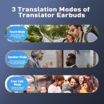 Real-Time Language Translation Earbuds - 144 Languages