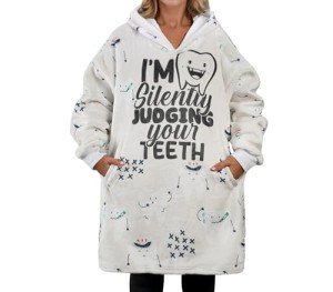 Huglanket Wearable Blanket Hoodie for Dental Pros