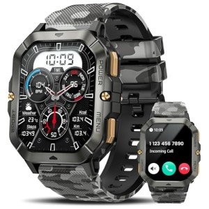 Military Smart Watch for Men: Health & Fitness Tracker