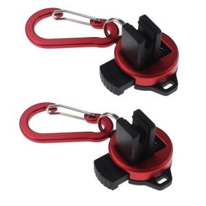 Wearable Fishing Rod Clip with Keychain (2PCS)