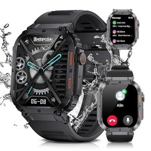 LIGE Men's Military Smart Watch with AI Voice