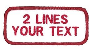 Custom Embroidered Name Patch for Work Shirts