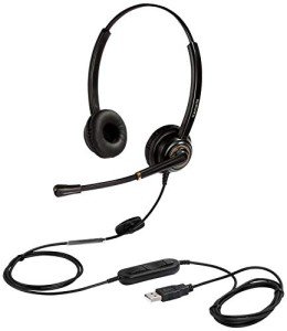 Noise-Cancelling USB Headset with Microphone & Volume Control