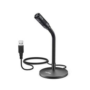FIFINE Mini Gooseneck USB Microphone for Recording
