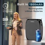 SHIDU Portable Voice Amplifier Microphone Headset
