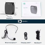 SHIDU Portable Voice Amplifier Microphone Headset