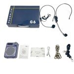 Purple Wireless Voice Amplifier with Dual Microphones