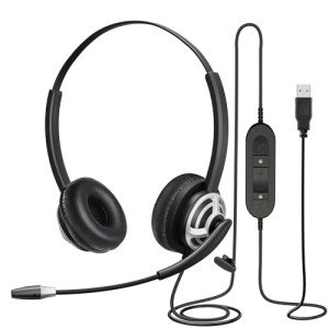 MAIRDI USB Headset with Noise Canceling Microphone
