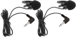 2-Pack Portable Lapel Mics for Voice Amplifiers