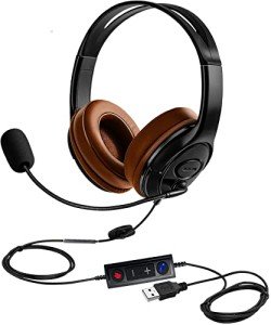 Noise Cancelling USB Headset with Microphone