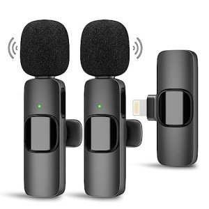 Wireless Lavalier Microphone Set for iPhone/iPad