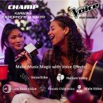 Voice Champ Deluxe Wireless Karaoke Microphone with LED Lights