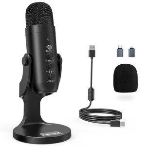 ZealSound USB Condenser Microphone for Gaming & Streaming