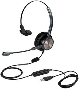 N/X Noise-Cancelling USB Headset with Microphone