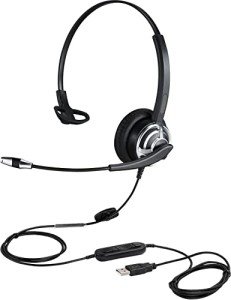 KEMEILE Noise Cancelling USB Headset with Mic