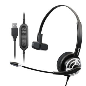 Beebang USB Noise-Canceling Headset with Microphone