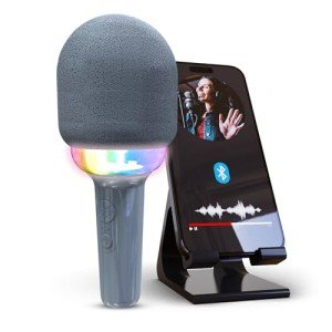 Coby Bluetooth Karaoke Microphone with Light Modes