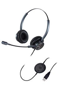 Noise Cancelling USB Headset for Clear Calls