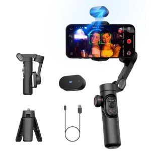 AI Tracking 3-Axis Gimbal Stabilizer for Phones