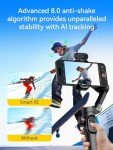 AI Tracking 3-Axis Gimbal Stabilizer for Phones