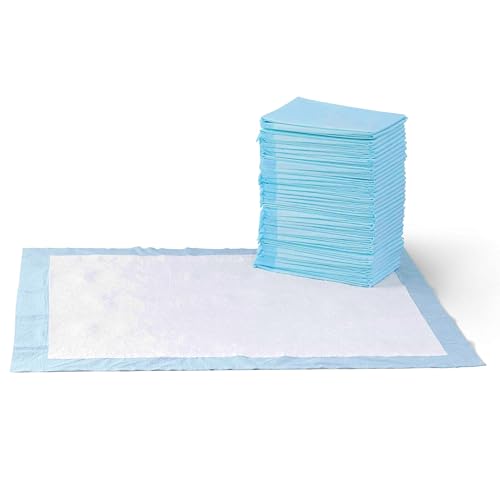 Amazon Basics Dog and Puppy Pads, Leak-proof 5-Layer Pee Pads with Quick-dry Surface for Potty Training, X-Large (28 x 34 Inches) - Pack of 40
