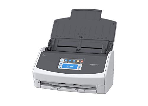 Fujitsu ScanSnap iX1500 Deluxe Color Duplex Document Scanner with Adobe Acrobat Pro DC for Mac or PC, White