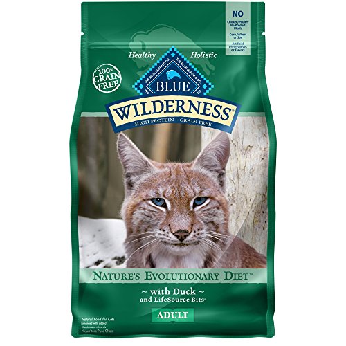 Blue Buffalo Wilderness High Protein Grain Free Natural Adult Dry Cat Food, Duck 2-lb