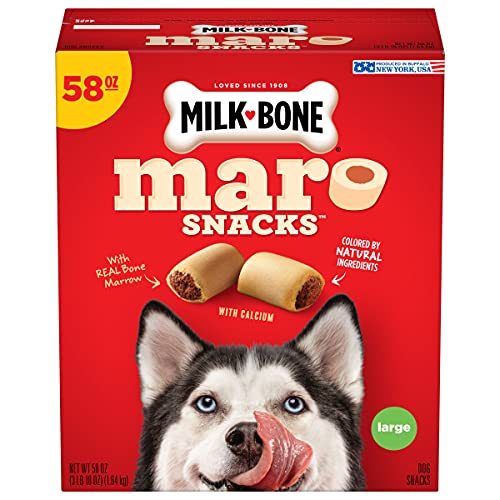 Milk-Bone Maro-Snacks Dog Treats, Beef, 58 Ounce (Pack of 3) Packaging May Vary